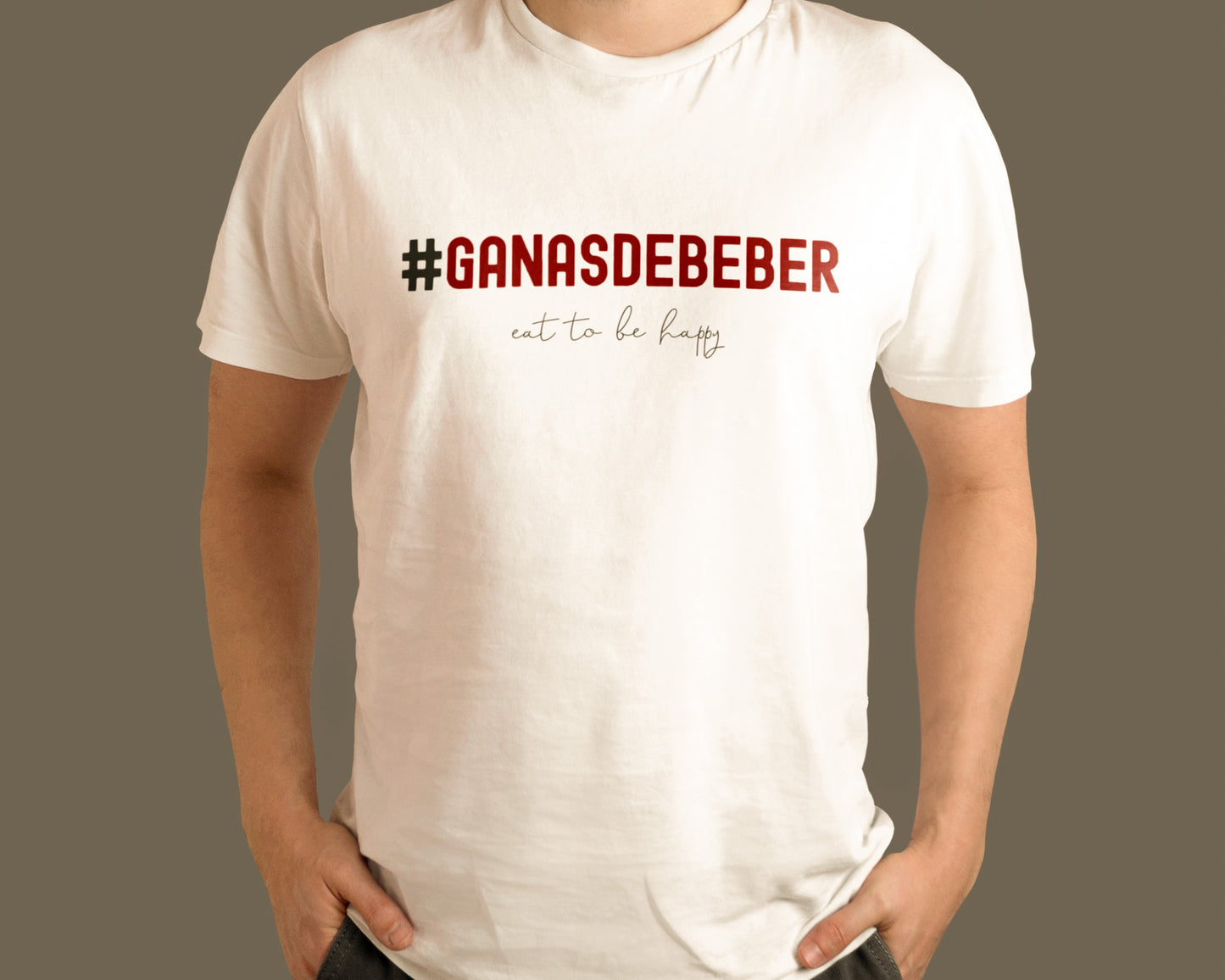 Camiseta GANASDEBEBER algodón 100% orgánico EDICIÓN LIMITADA