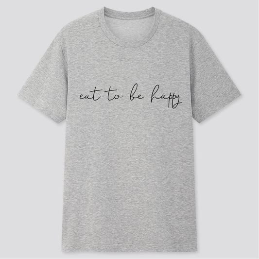 UNIQLO T-Shirt ¨Eat to Be Happy¨ Edición especial 100% algodón.